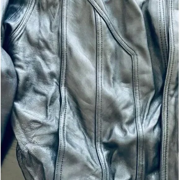 Global Identity Vintage Men’s Leather Bomber Jacket Black Size 2XL (Tall) EUC - Picture 9 of 9